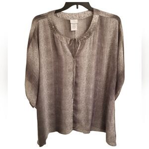 J Smith Sheer Top.         RJ336